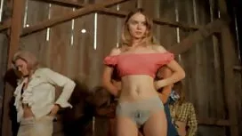 Die Blondine stöhnte ...